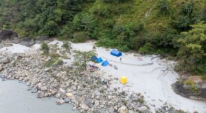 riverbank camping fully equipped tents nepal